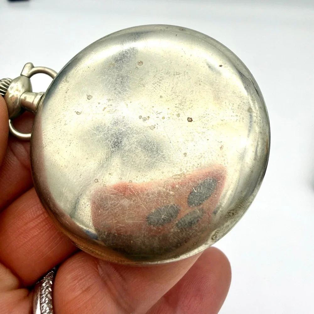 1927 Elgin Pocket Watch Size 16s Grade 480 7J Silverode Red Minute Track Running